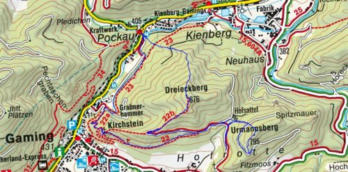 Geometrisches Wandern: Im Kreis gehen am Dreiecker (876 m